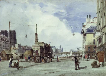 Quai de la Grève, París, en 1837